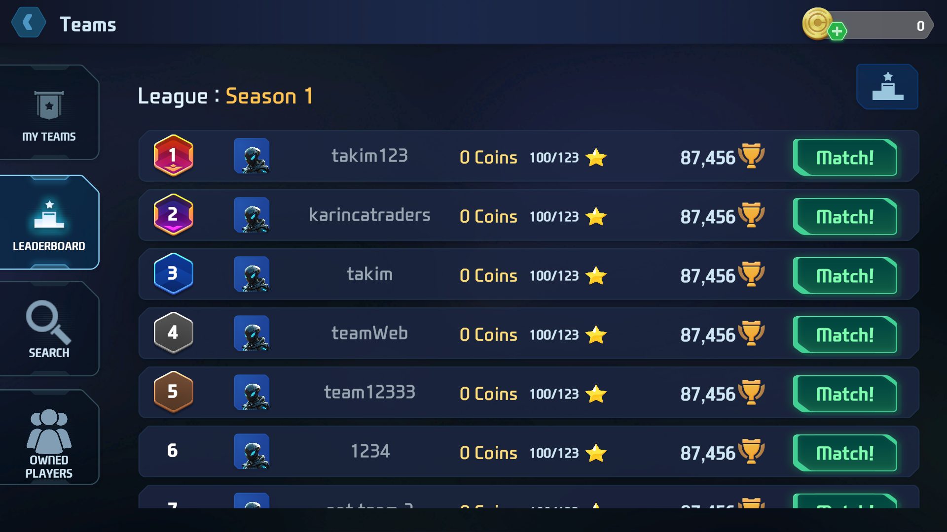 Ant Soccer Thirdweb Leaderboard